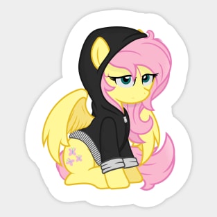 Fluttershy hoodie Sticker